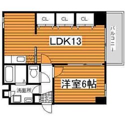 広島駅 徒歩5分 6階の物件間取画像